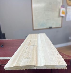 white Pine wood german siding or dutch siidng