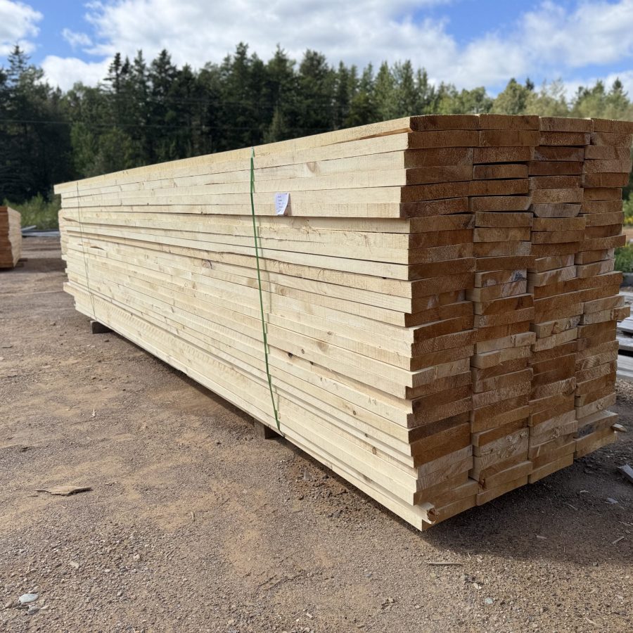 IMG_1704 Long bundle of Eastern White Pine lumber in the yard